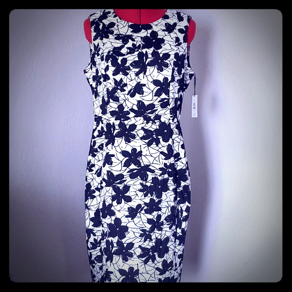 NWT Calvin Klein Stretch Sheath Dress